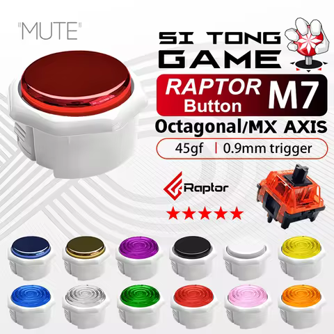 ST-M7/Octagonal/Street Fighter6/Raptor axis/2.8 hotplug/Smooth cap/Pure white frame/Mechanical butto