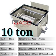 10Ton Rotary Drum Filter Malaysia PVC Size RAS Aquarium Fish Tank RDF Microfilter Koi Pond 转鼓微滤机鱼池分离