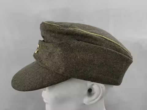 WW2 E.M.D .M43 Officer hat ,Wool Germany Brown