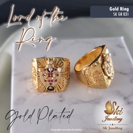 Ski Jewellery Fortune 24K Korean Gold Ring Ohm with Abacus 1 PC Emas Korea 24K Cincin Ohm dengan Sem