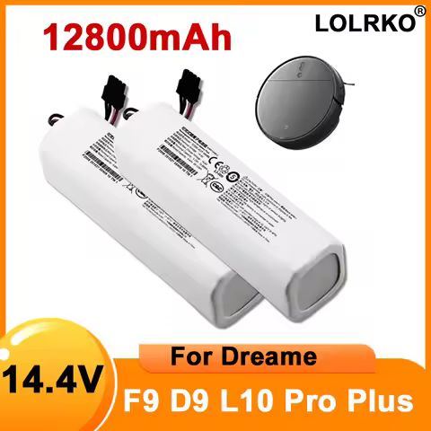 14.4V 12800mAh Li-Ion Replacement Battery for Dreame D9 F9 L10, D9 Pro, D9 MAX, D10 Plus, D10s, L10s