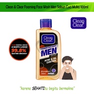 Clean And Clear Foaming Face Wash Men Membersihkan Kulit Wajah