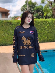 SINGHA เสื้อกีฬา เสื้อทีมสีกรมเข้ม