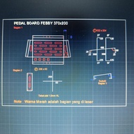 Pedal board Febby 370x200x30/60