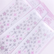 Pearlybutton Silver glint sticker