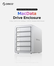 ORICO MacData USB3.2 20Gbps 5 bay Hard Drive Enclosure With RAID [9958RC3-PRO]