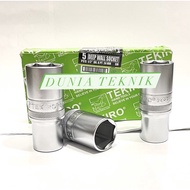 MATA TEKIRO Deep Wall Socket 24 mm Long Socket Wrench Bit 24 mm 1/ 2 3 PT Long Socket Bit Shock Sock