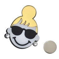 ~~~Versailles Lifestyle Boutique~~ Japan Imported Cute EMMA Smile Girl Golden Style Magnetic Pin.bro