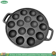 【24 hours Flash Delivery】เหล็กหล่อ 15 หลุม Takoyaki Pan Nonstick Takoyaki Plate Takoyaki Maker Meat 