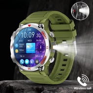 New GT11 Outdoor Smart Watch LED Flashlight Men Bluetooth Calling Sports Fitness Tracking Smart Watc