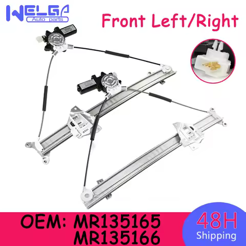 MR135165 MR135166 Front Left Right Door Power Window Regulator w/ Motor For Mitsubishi Montero Pajer
