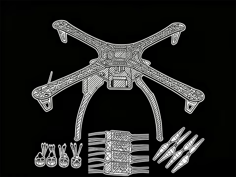 F450 Drone Kit With 450 Frame For APM PIXHAWK 4 Axis RC Multicopter Quadcopter Heli Multi-Rotor With