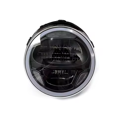 Motorcycle Parts Front Headlight Headlamp Assembly For QJMOTOR Atr QJ500 QJ500-19 Head Light QJ 500 