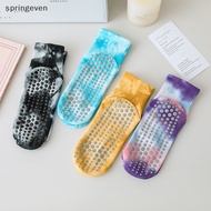 [springeven] Women Anti-Slip Sock Trampoline Yoga Pilates Socks Cotton Breathable Socks Elasticity Sport Boy Girl Outside Sport Socks New Stock