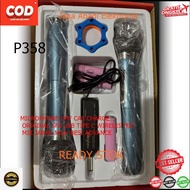 P358 MICROPHONE UHF CAS CHARGE ORIGINAL SNI USB TIPE C WIRELES MIC MIK JARAK JAUH BESI ADVANCE MIX D
