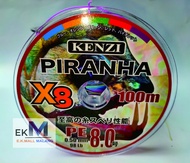 SENAR PANCING PE X8 PIRANHA ORIGINAL / SENAR PANCING KUAT / SENAR PANCING PE