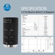 【Lowest Prices Online】 Cctv Ccd Camera Box Usb Surveillance Camera Lens 6-60mm 1/3 Mount Lens Ir F1.