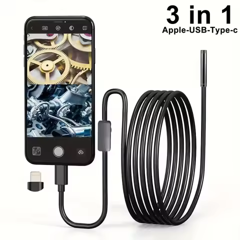 Type-c Android USB Endoscope Camera 7.0mm Hard Cable PC Android Phone Endoscope Pipe Type C Endoscop