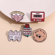 Creative Taylor Swift Music Text Lapel Pin Baby We Are The New Romantic Brooch Music Album Song Lyri
