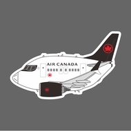 Canadian Airlines AIR CANADA Boeing B737 Q Version Civil Aircraft Shape Waterproof 3M Sticker Size 9