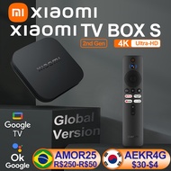 Global Version Suitable For Xiaomi Mi TV Box S 2Nd Gen 4K Ultra HD TV Wifi 2.4G/5G Google TV Netflix Smart TV Mi Box 4 Media Player