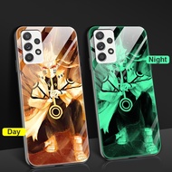 Case Samsung S23 Ultra Anime Luminous Tempered Glass Hard Casing S24 Ultra S24 A52 A52s 5G A52 5G Na