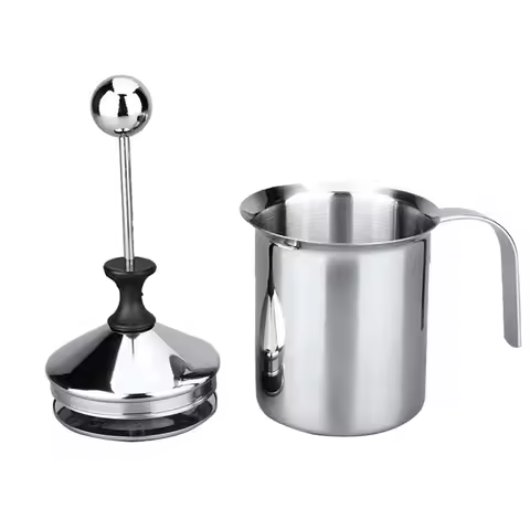 400ML 800ML Stainless Steel Manual Milk Frother cappuccino Milk Creamer Milk Foam Mesh Coffee Foamer