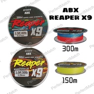 ABX REAPER PE LINE (YELLOW)150M X9 (MULTI COLOUR)300M X9 Fishing Line Braided