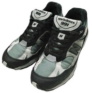 二手 NEW BALANCE M991WTR 運動鞋，黑色/湍流色，US9D (27cm)，英國製。