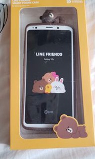 多款 三星 Samsung S9 Plus + Line 手機套 熊大 真花 木紋 雲石