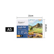 Giorgione Tập Giấy 200G Tập Giấy Vẽ Tranh Sơn Dầu 20 Tờ Giấy Acrylic A3/A4/A5 Đồ Dùng Nghệ Thuật Vẽ