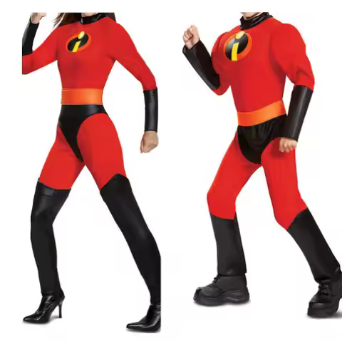 Total 2 Jumpsuit Cosplay Costume Performance Halloween Special Agent Team Outfit Polyester Fiber Wom