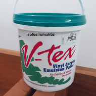 Vtex cat tembok interior warna putih 1kg 1 KG emulsion tunggal jaya v-tex 1kilo 1 kaleng kecil 1kilo v tex white