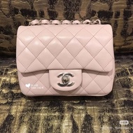 Chanel cf17 經典方胖子粉色 法國製