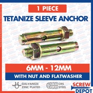 Screw Depot / 1PC 6MM~12MM Sleeve Anchor / Dyna Bolt / Expansion Bolt / Anchor Bolt