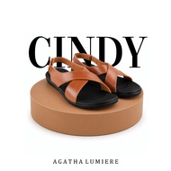 Agatha Lumiere - Cindy Sandal Two-Strap FlatWanita