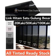 2PLY Tinted rumah Kereta Hitam / 1PLY Tinted rumah kereta Hitam / tinted / tinted film/ VLT 70 50 30