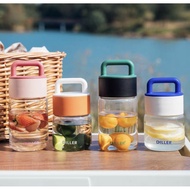 Diller mini glass bottle EasyHandle borosilicate glass water bottle 420 ml