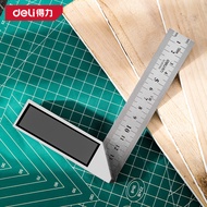 Stainless Steel Ruler Square Ruler Right Square Ruler Double Scale Square Ruler 90 Degree Ruler Whee