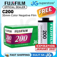 Fujifilm C200/C400 35mm Color Negative Film Roll w/ 36 Exposures Shot for Point & Shoot Photography