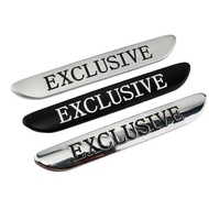 2PC 3D Metal EXCLUSIVE Side Fender Sticker Emblem Car For Mercedes Benz W205 W213 C43 C63 C200 E300 