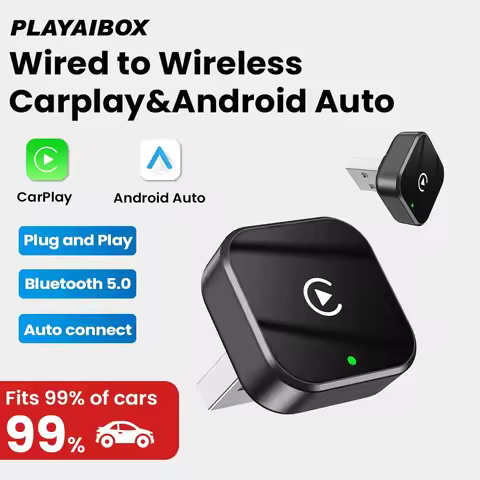 2025 Wireless CarPlay Adapter Wireless Android Auto AI Smart Box Intelligent Systems for Wired CarPl