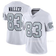 Same-day delivery NFL Raiders Football Jersey 83 Silver Letter White Raiders Waller Jersey