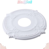 ZAIJIE1 2Pcs Ceiling Light Plate, PU 25cm×9.8cm×2cm Decorative Base, European White/black Modern Circle Ceiling Decorative Base Ceiling Fans