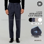 🇲🇾 DESINCE Men Formal Pants Office Long Straight Cut Man Pants Bottom Trousers Smart Casual Seluar P