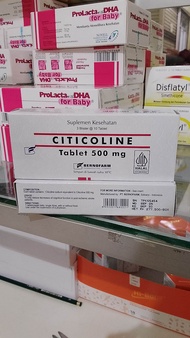 Suplemen kesehatan Citicoline tablet 500 mg perbox 100 tablet