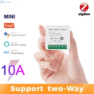 Tuya ZigBee 16A Mini Smart Switch Light Automation Module Remote Control DIY Breaker Supports 2 Way 