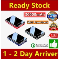 Mini 187 (GENIUS) Smallest Powerbank 30000mAh Portable Mini PowerBank Mirror Screen Digital Display 