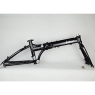 Fnhon Blast Aluminum Folding Bike Frame Fork 20" 406 451 Disc Brake Frameset 22inch Foldable Frame H
