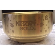 New Limited Edition Nescafe Gold Bowl 金色“铁饭碗” Nescafe Collectible Gold color Steel Bowl